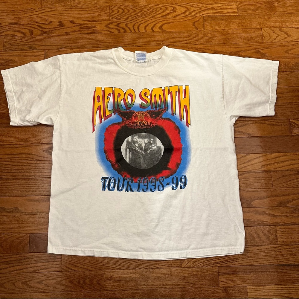 Aerosmith Nine Lives Armageddon Tour Graphic T shirt size XL